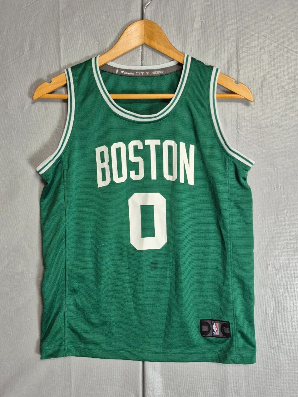 Jayson Tatum Boston Celtics Jersey Youth Large Fanatics #0 Green 0640